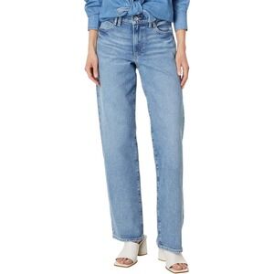 PAIGE Women's Serena Distressed Straight Jeans Light Wash Size 26